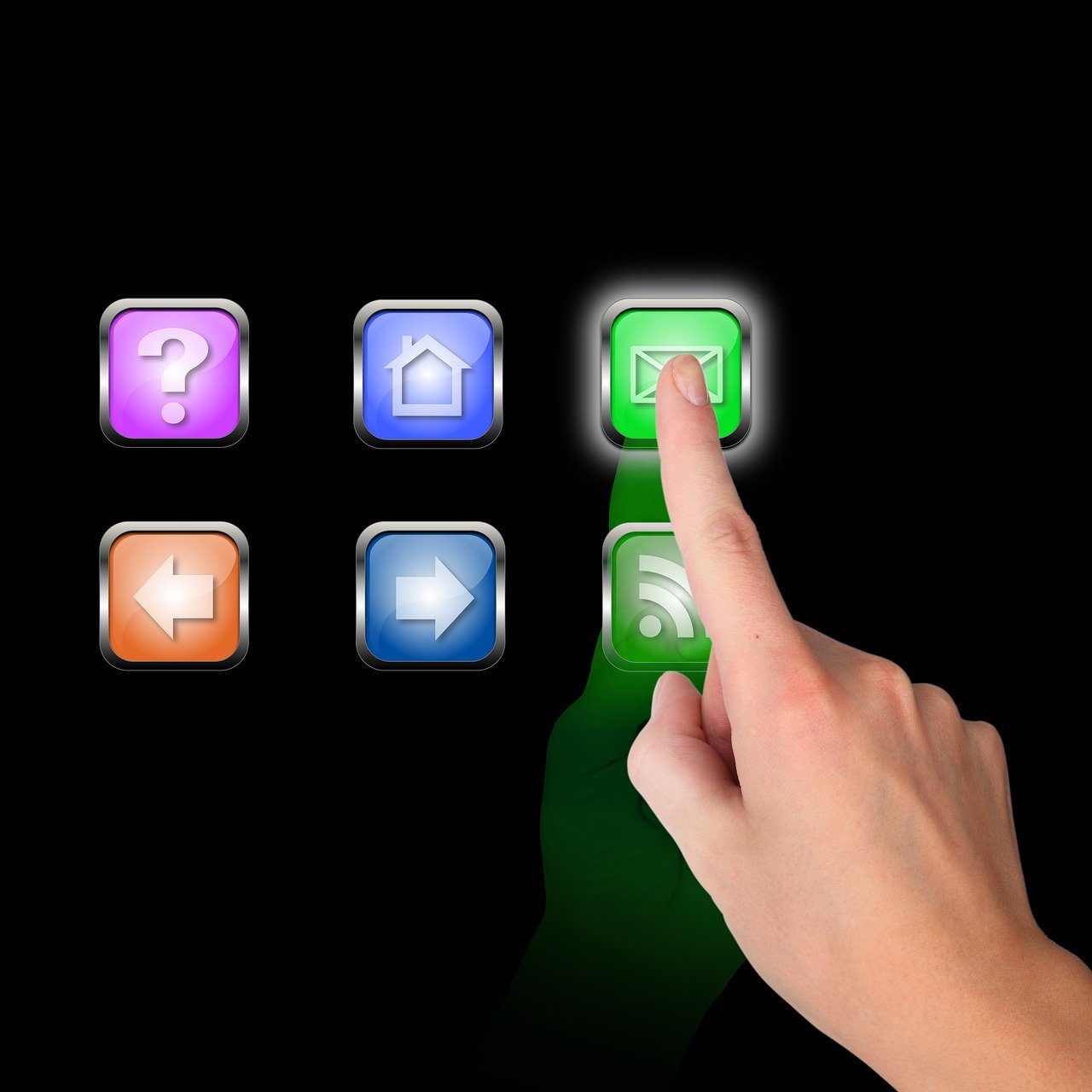 internet, buttons, choose, hand, finger, mail, black background, to come up, wireless, choose, choose, choose, choose, choose